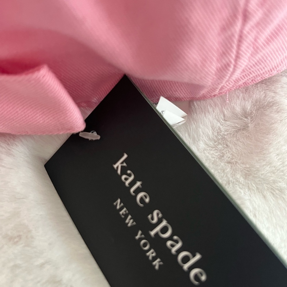 NWT Women’s Kate Spade Pink Bow Baseball Cap with Spade Logo - Picture 5 of 6